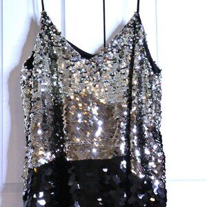 Sequin Blouse Sparkling Top US Size 18 Designer Party Club Formal Wear NWT